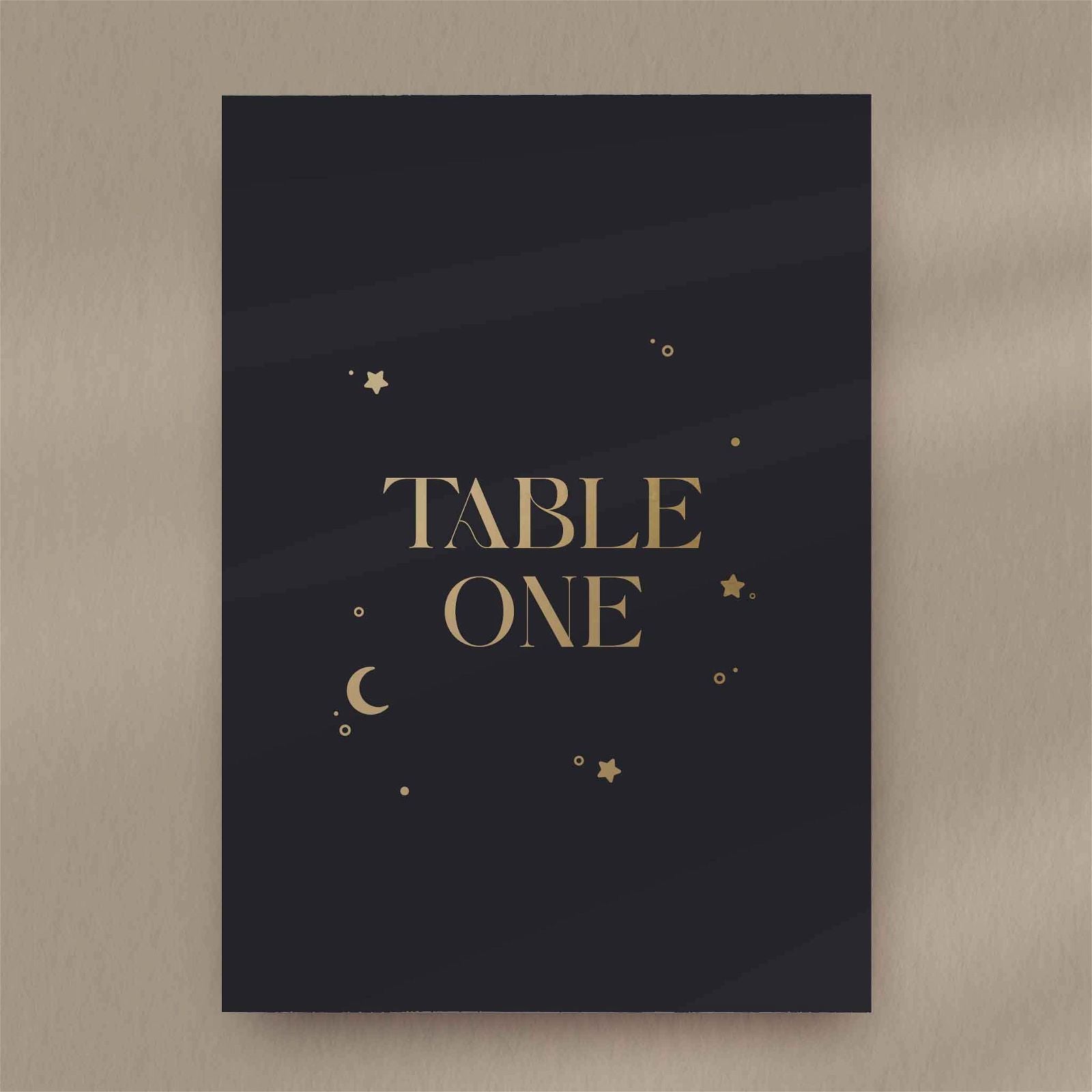 Hallee Table Number  Ivy and Gold Wedding Stationery   