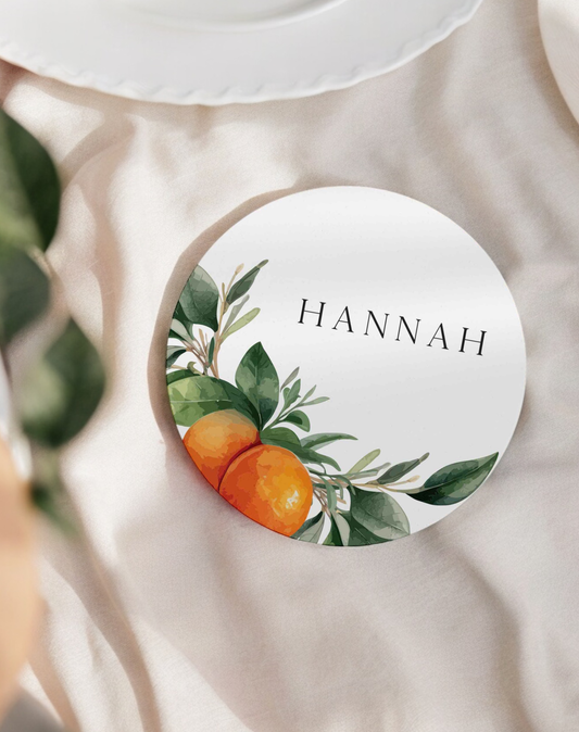 Hannah | Spanish Place Cards - Ivy and Gold Wedding Stationery -  