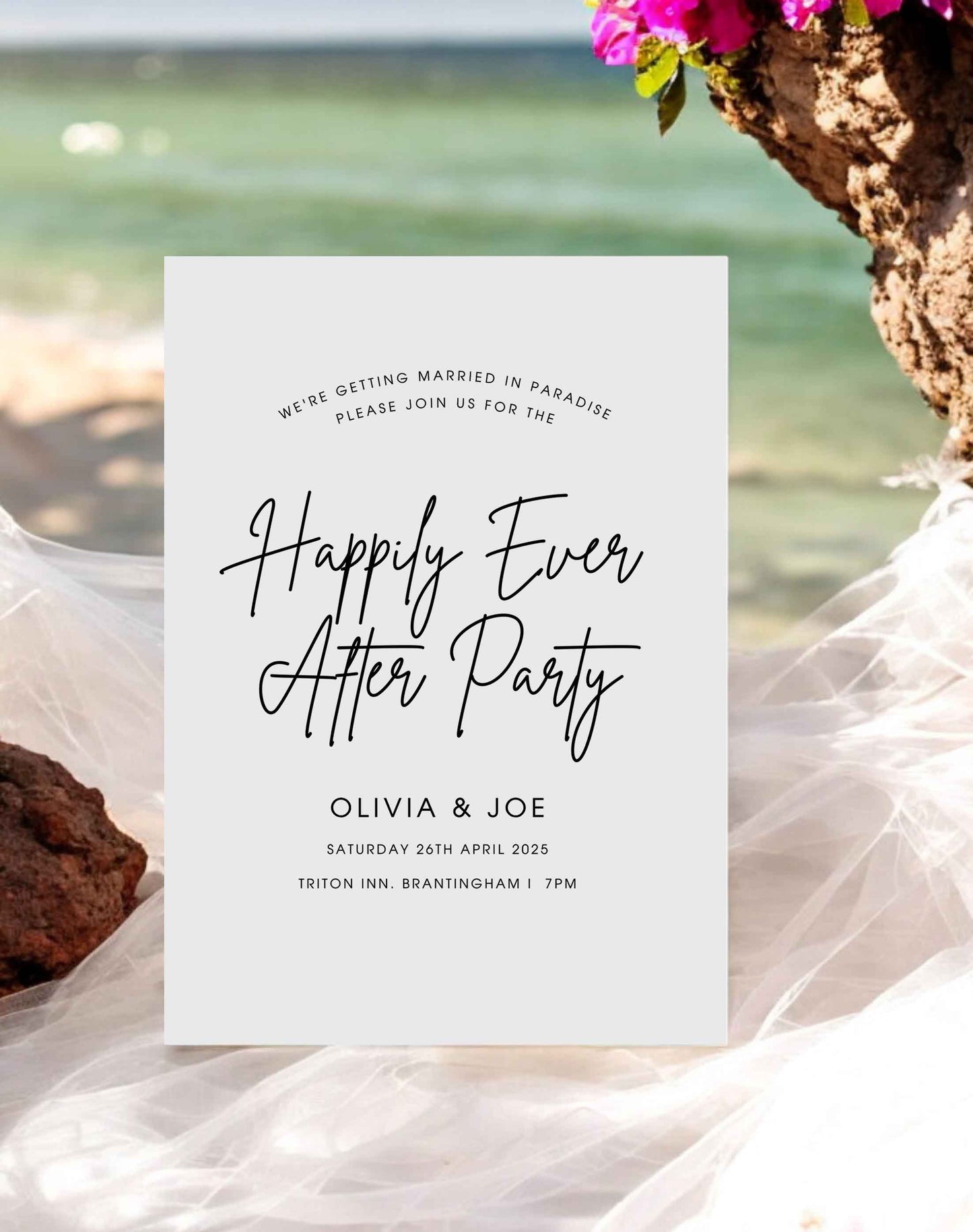 Happily Ever After Reception Invitation