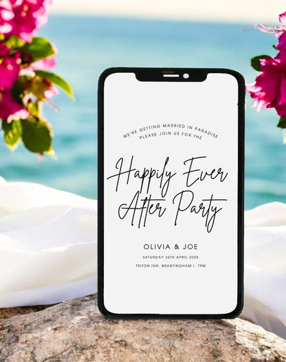 Happily Ever After Reception Invitation