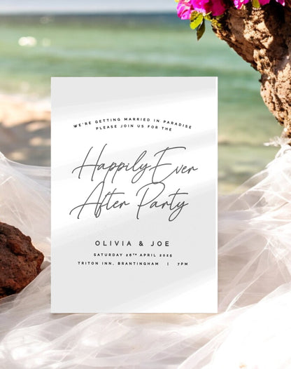 Happily Ever After Reception Invitation