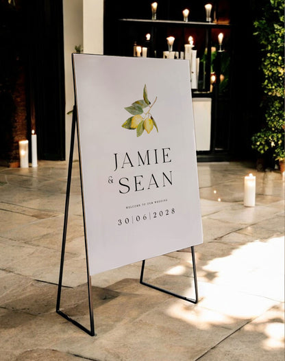 Jamie | Sicilian Welcome Sign