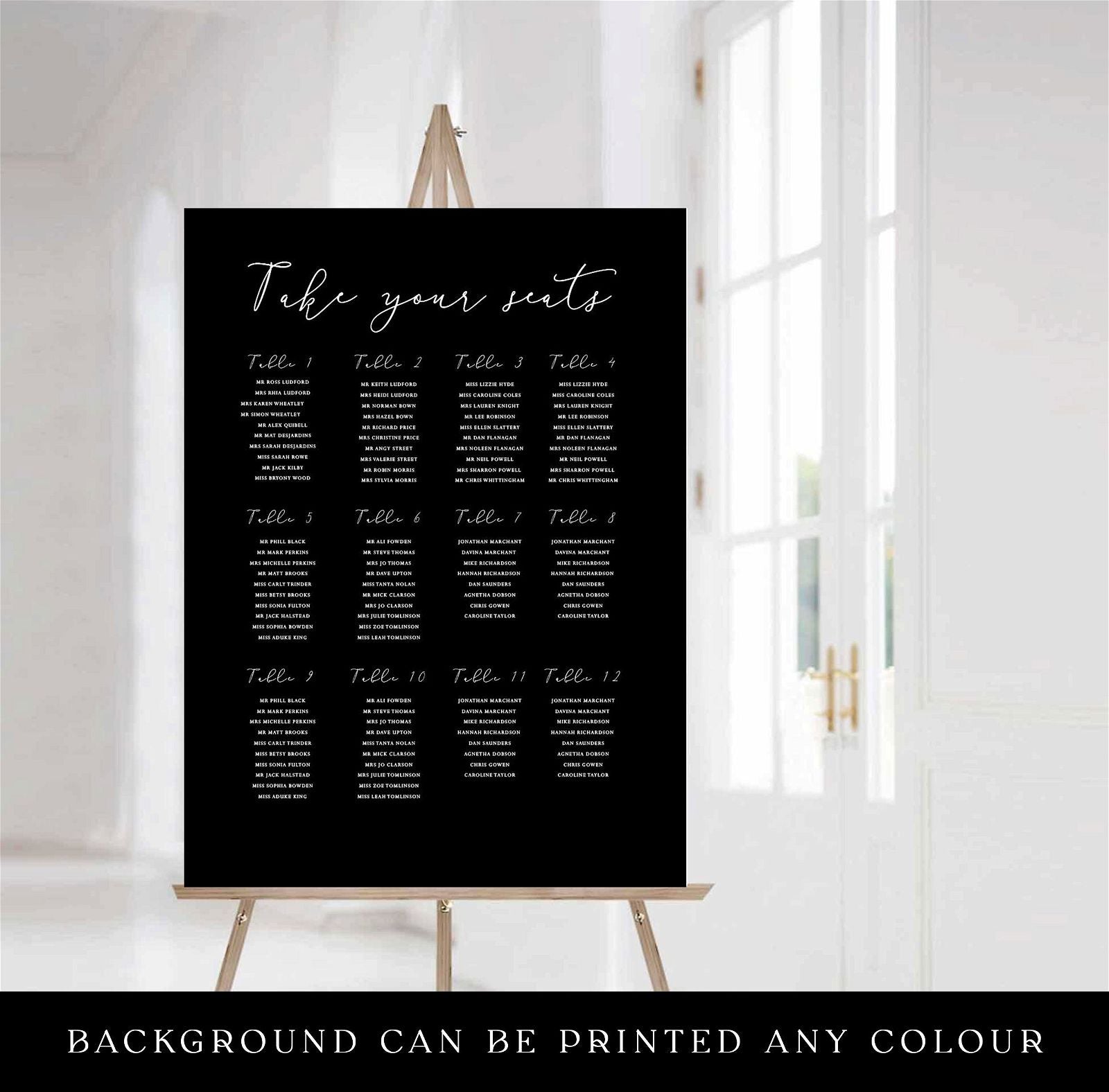 Last Disco Sign  Ivy and Gold Wedding Stationery   