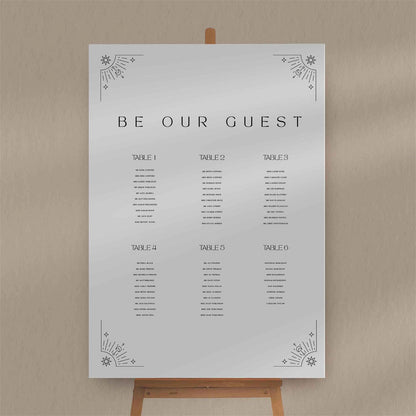 Laura Seating Plan  Ivy and Gold Wedding Stationery   