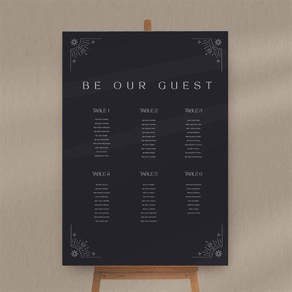 Laura Seating Plan  Ivy and Gold Wedding Stationery   