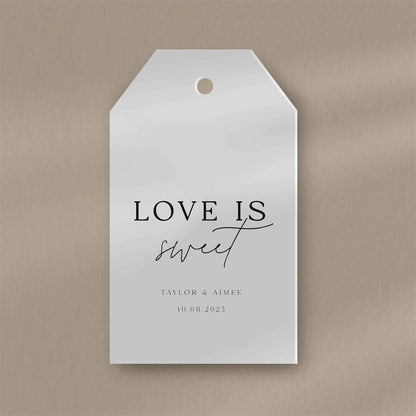 Love Is Sweet Favour Tags  Ivy and Gold Wedding Stationery   