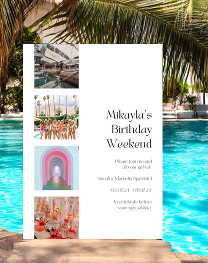 Mikayla Photo Booth Birthday Invitation - Ivy and Gold Wedding Stationery