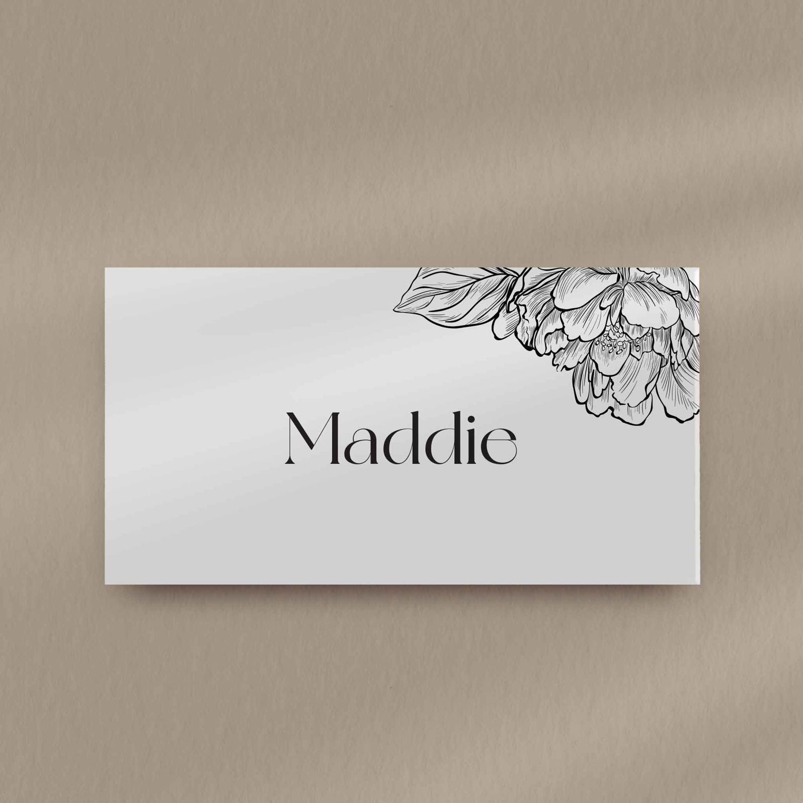 Maddie Place Card  Ivy and Gold Wedding Stationery   