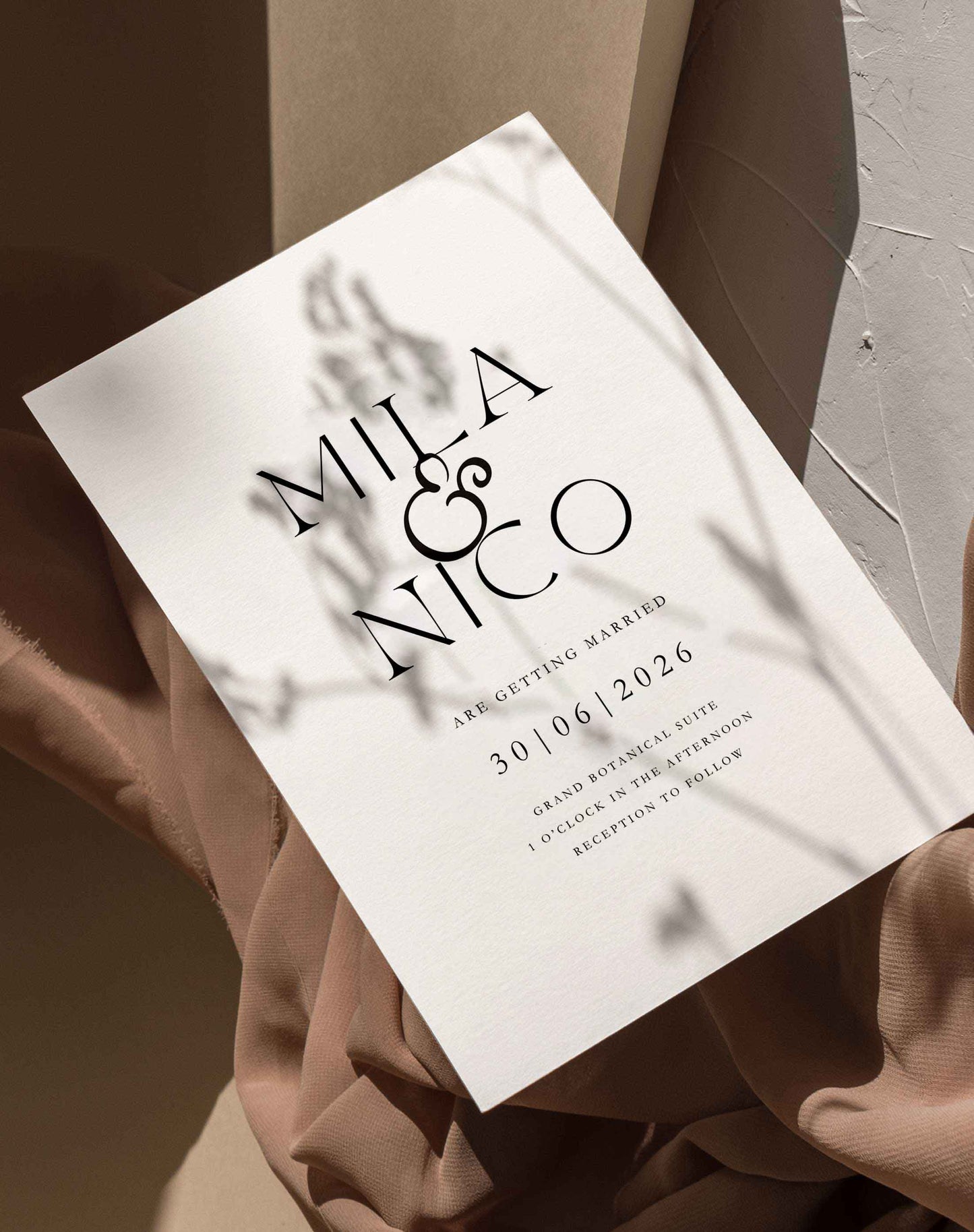 Mila | Monochrome Wedding Invitations