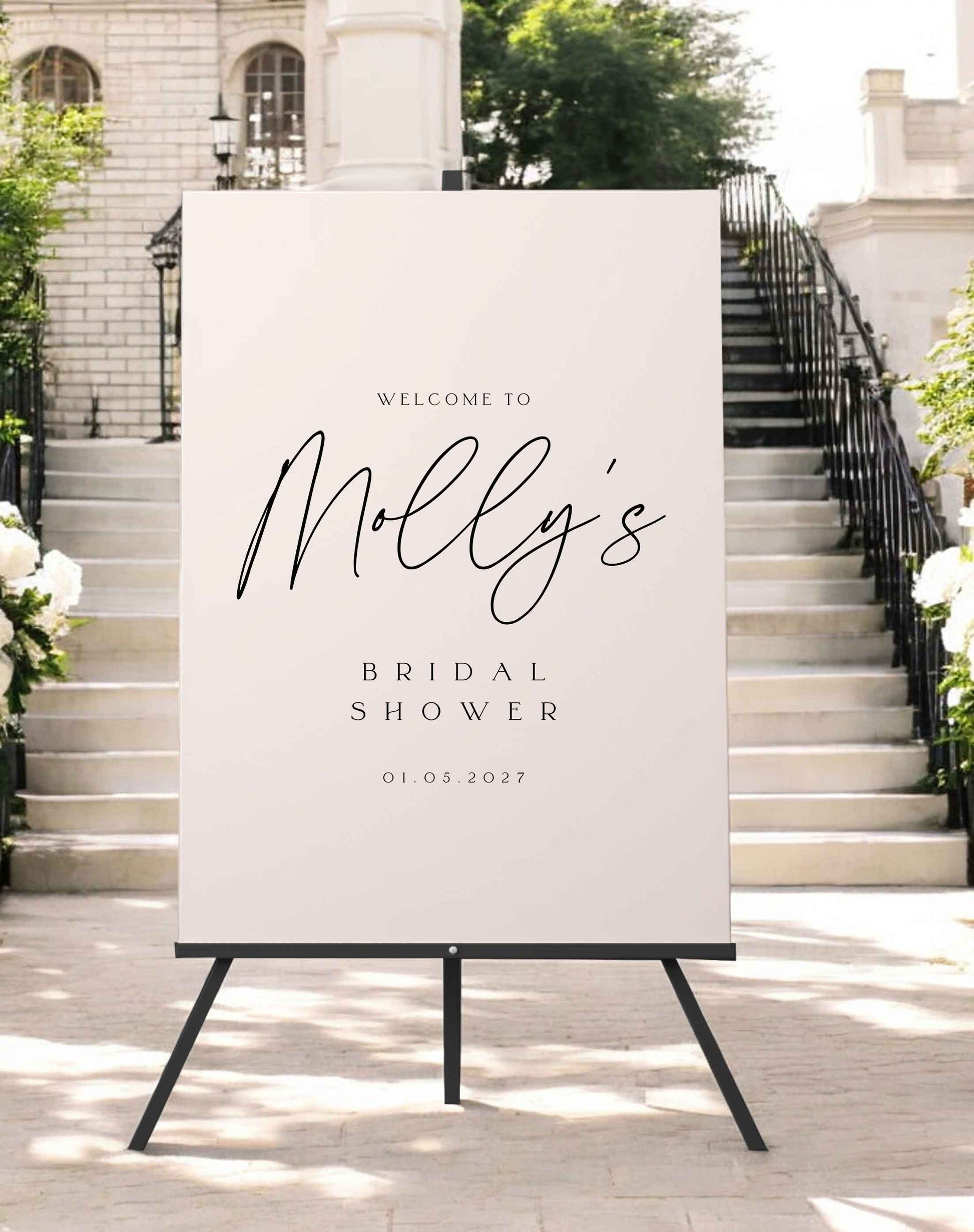 Bridal Shower Sign - Ivy and Gold Wedding Stationery