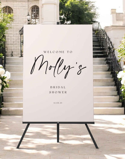 Bridal Shower Sign - Ivy and Gold Wedding Stationery