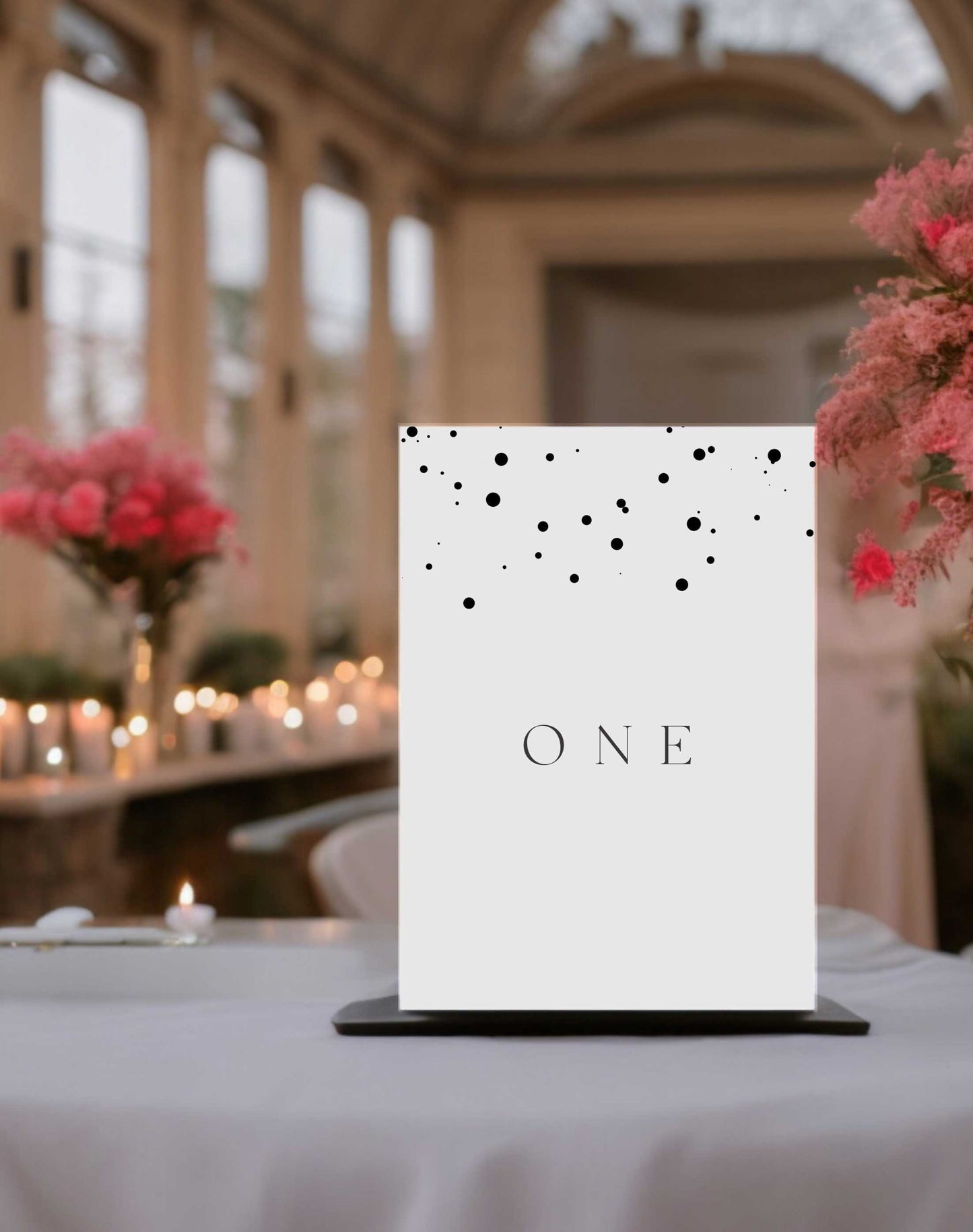 Molly | Confetti Table Number