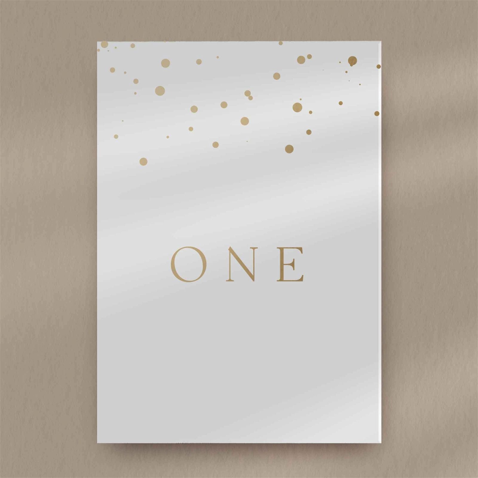 Molly Table Number  Ivy and Gold Wedding Stationery   