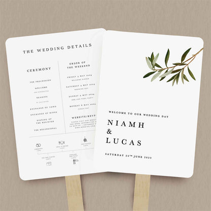 Niamh Order Of Service  Ivy and Gold Wedding Stationery   