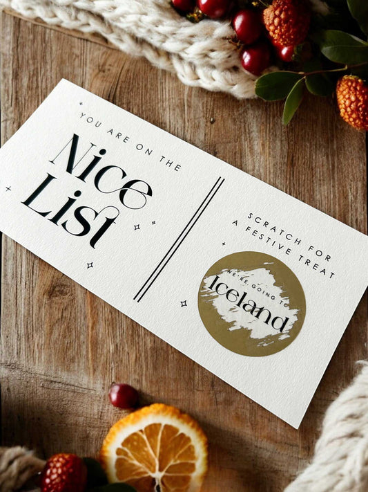 Christmas vouchers - Ivy and Gold Wedding Stationery