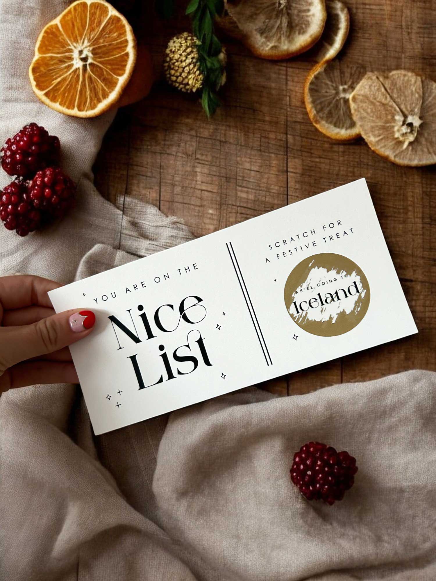 Scratch Off Gift Cards- Ivy and Gold Wedding Stationery