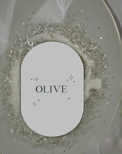 Olive | Boho Place Card - Ivy and Gold Wedding Stationery -  