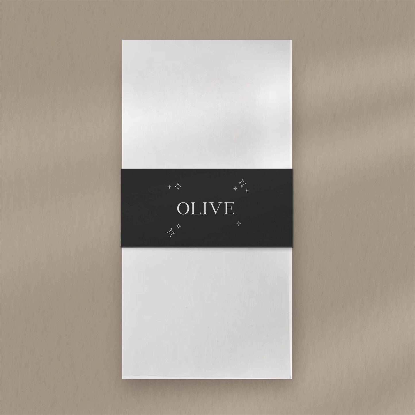 Olive Place Card  Ivy and Gold Wedding Stationery   