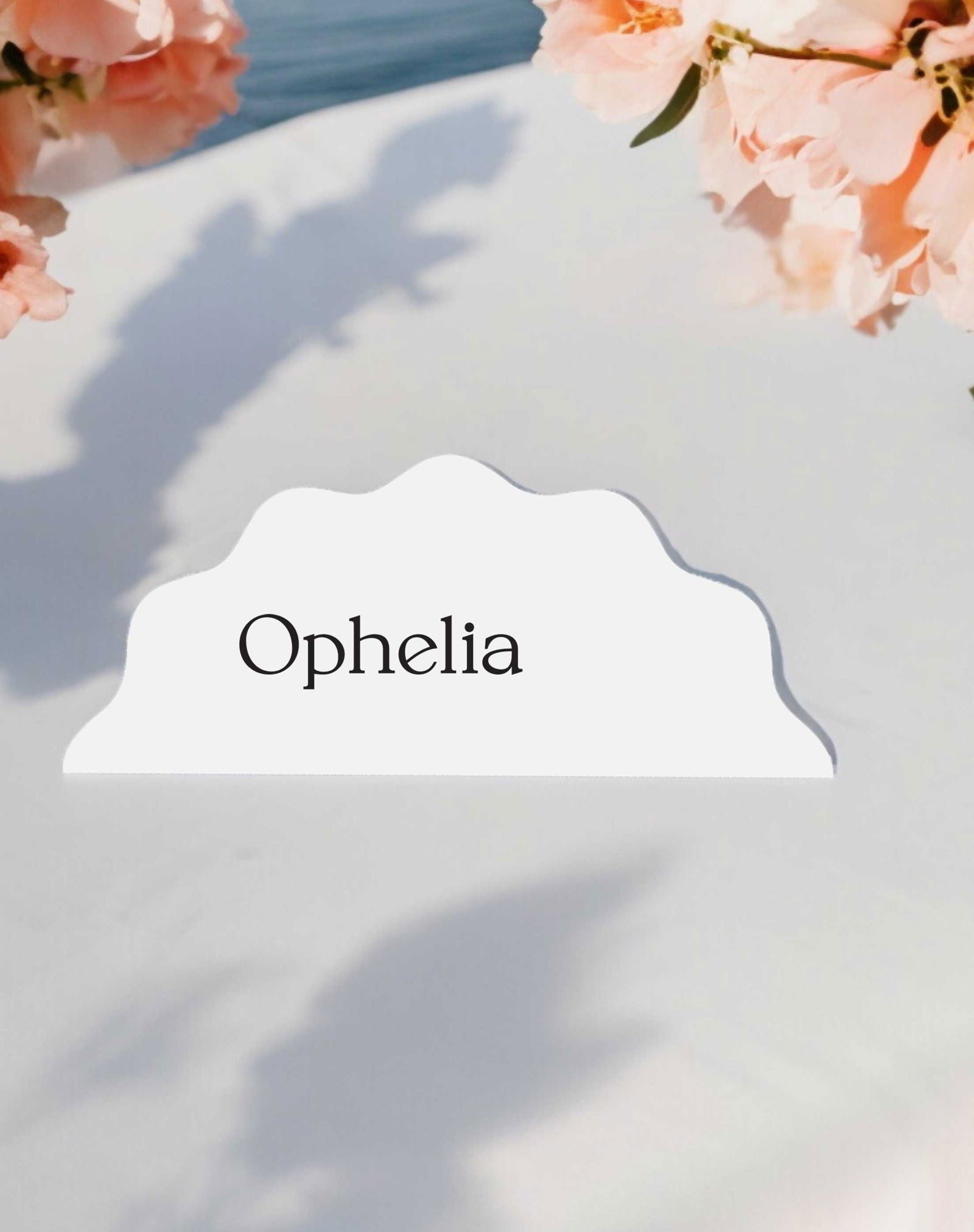 Ophelia | Simple Place Card - Ivy and Gold Wedding Stationery -  