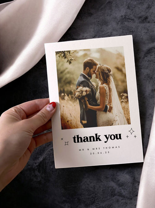 Ottilie Retro Wedding Thank You Cards