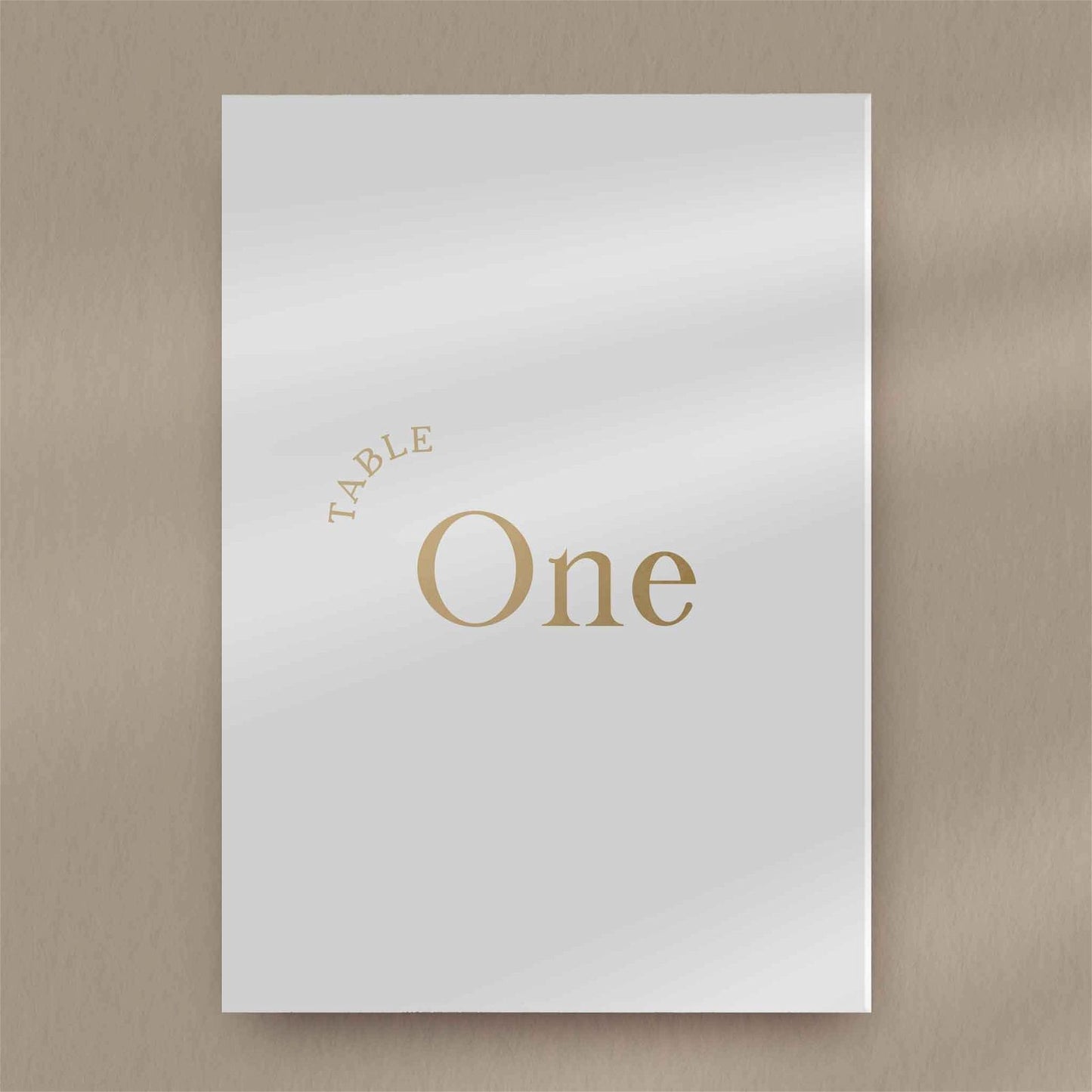 Paige Table Number  Ivy and Gold Wedding Stationery   