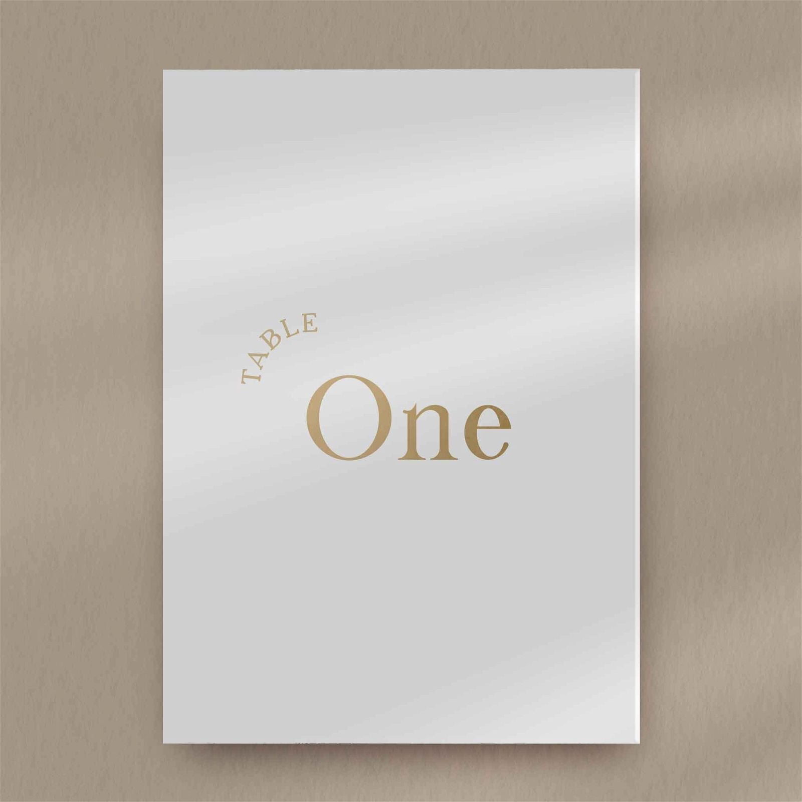 Paige Table Number  Ivy and Gold Wedding Stationery   