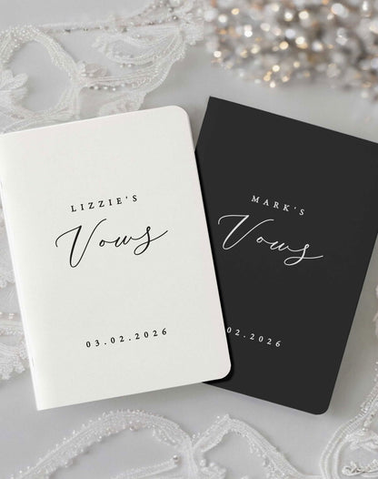 Personalised Vows Books - Ivy and Gold Wedding Stationery -  
