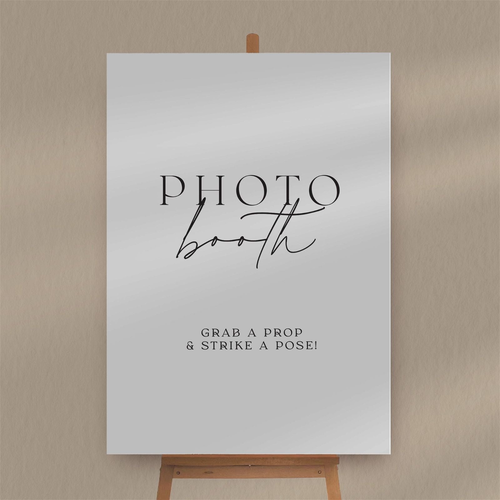 Photo Booth Sign  Ivy and Gold Wedding Stationery   