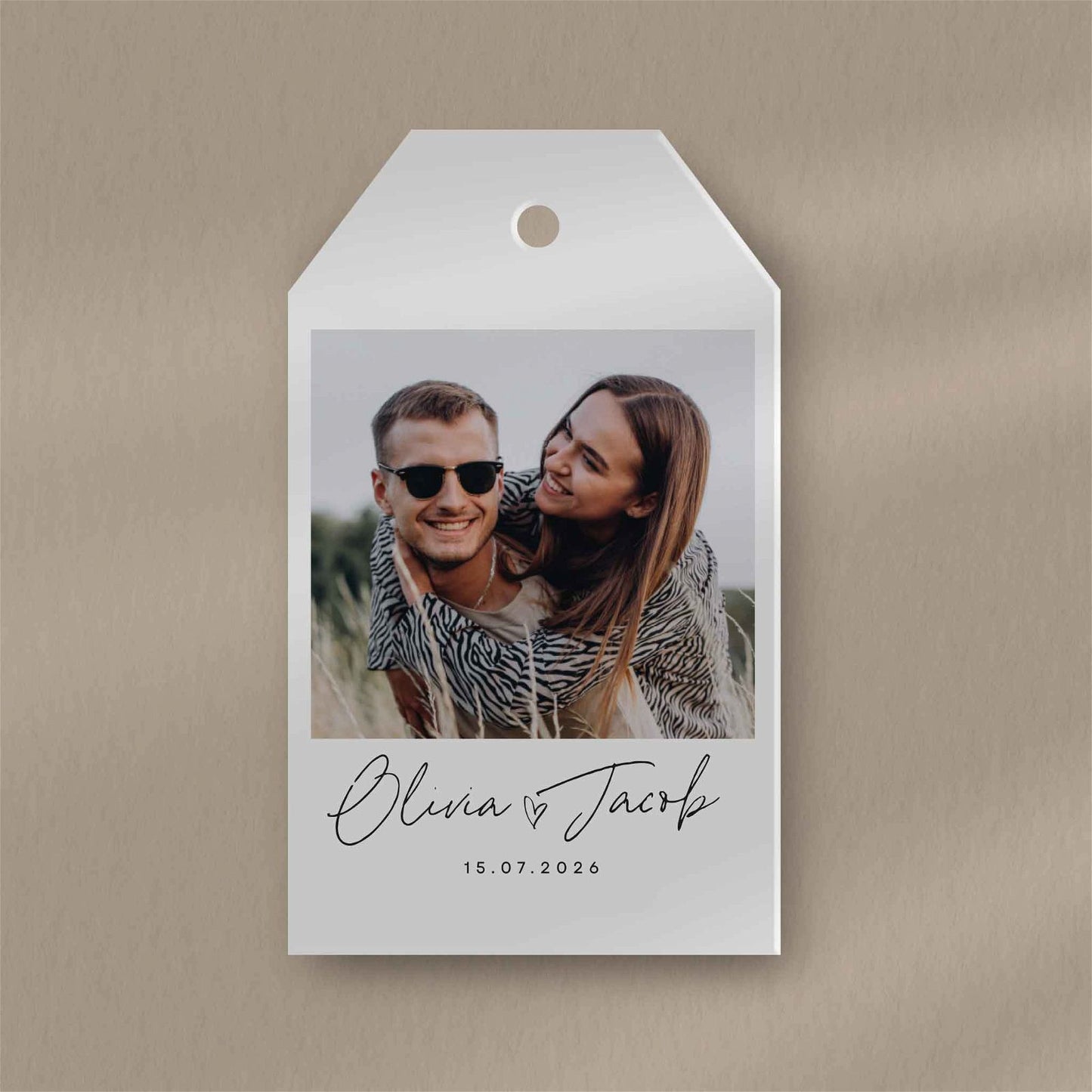 Polaroid Photo Favour Tags  Ivy and Gold Wedding Stationery   