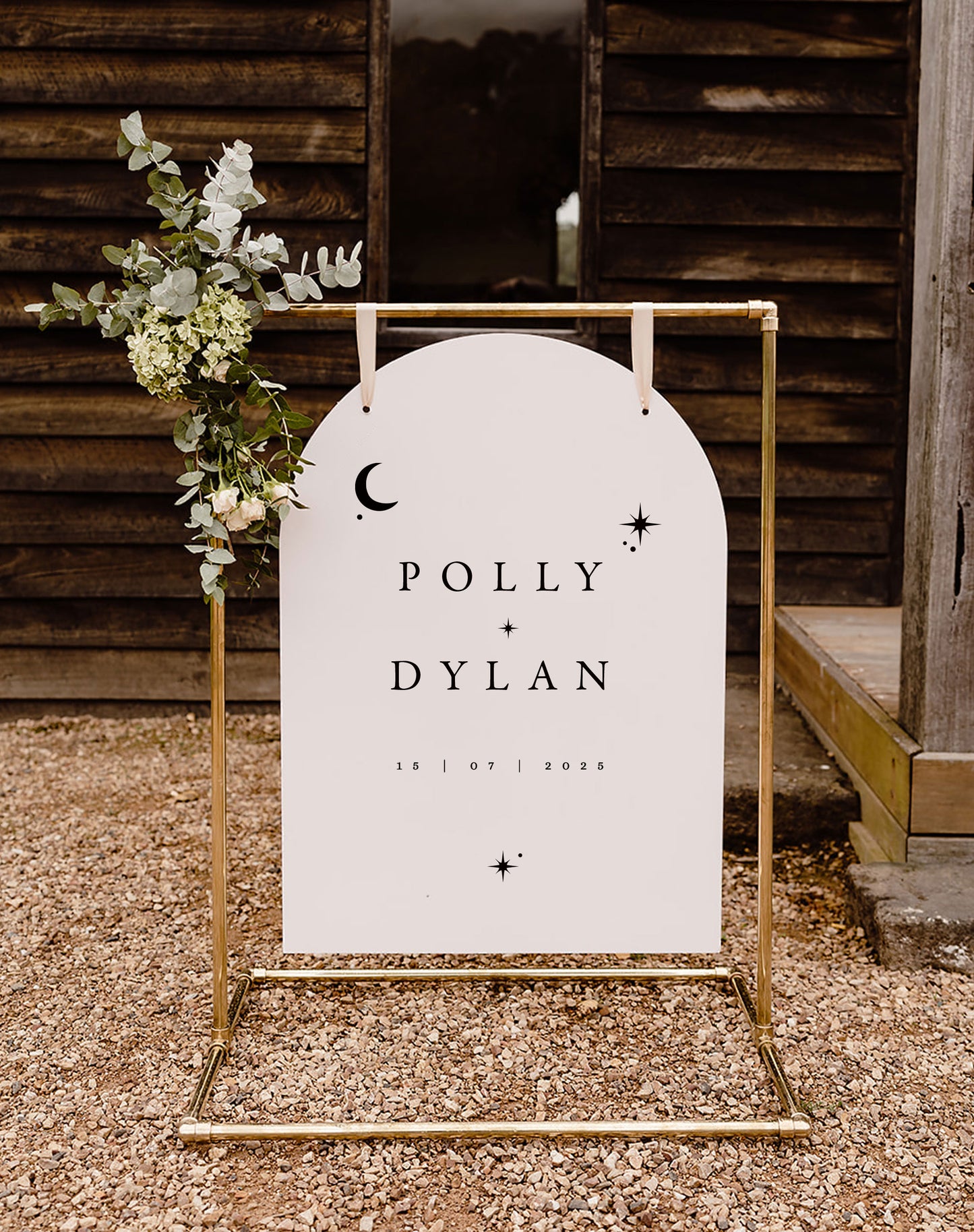 Polly | Ethereal Welcome Sign - Ivy and Gold Wedding Stationery