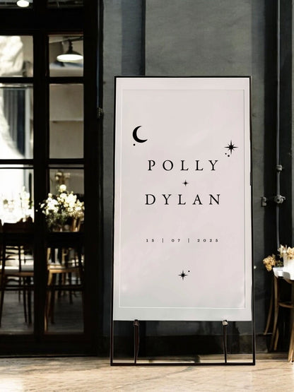 Polly | Ethereal Welcome Sign - Ivy and Gold Wedding Stationery