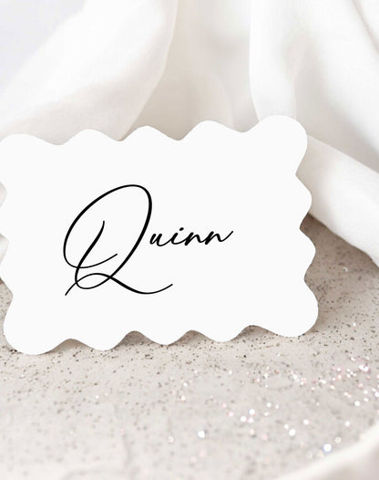 Quinn | Traditional Place Card - Ivy and Gold Wedding Stationery -  