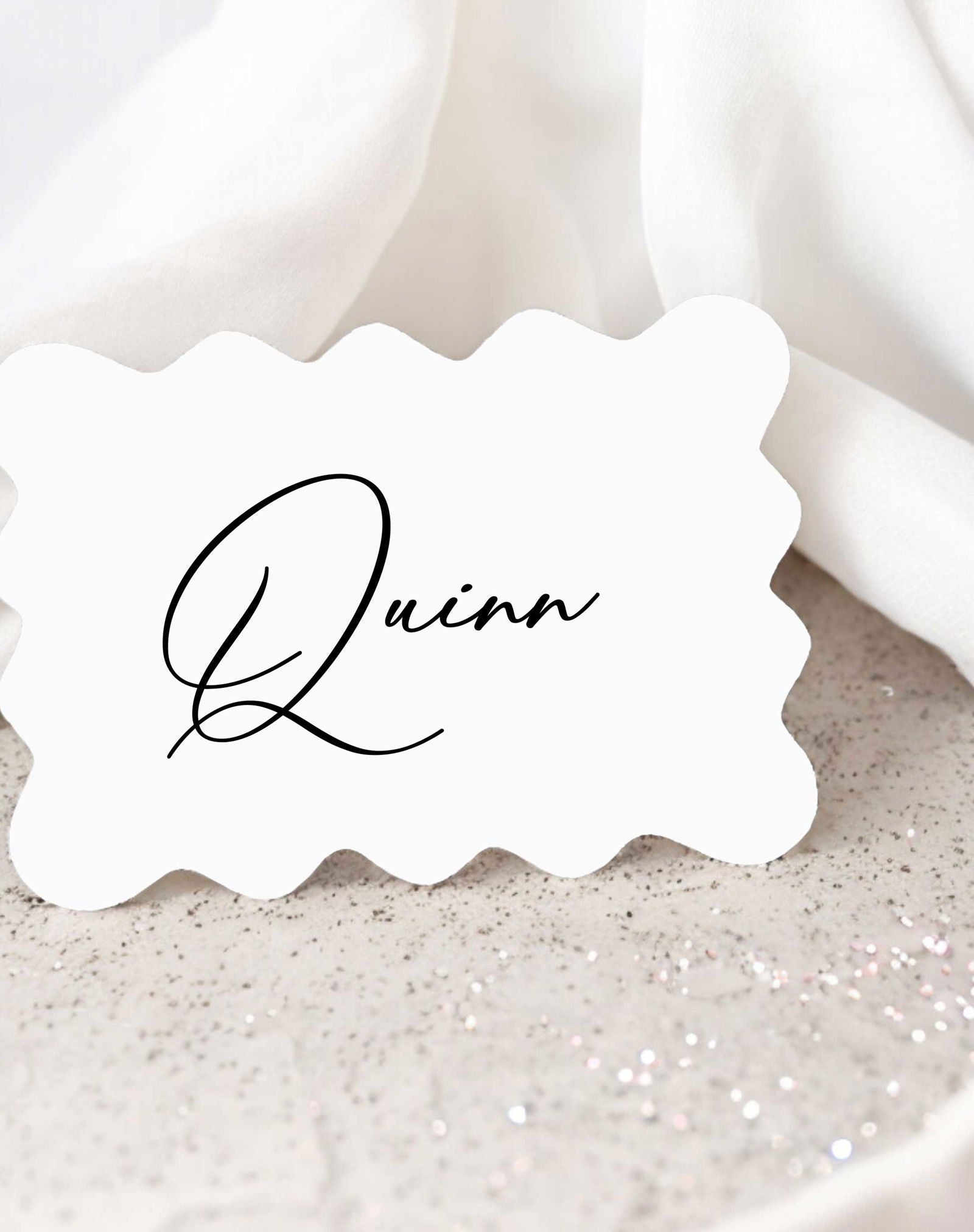 Quinn | Traditional Place Card - Ivy and Gold Wedding Stationery -  