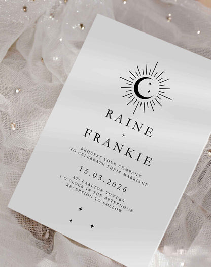 Raine | Moon Wedding Invitation