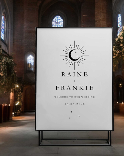 Raine | Moon Welcome Sign