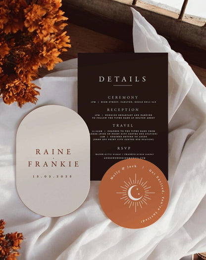 Raine | Moon Wedding Invitation