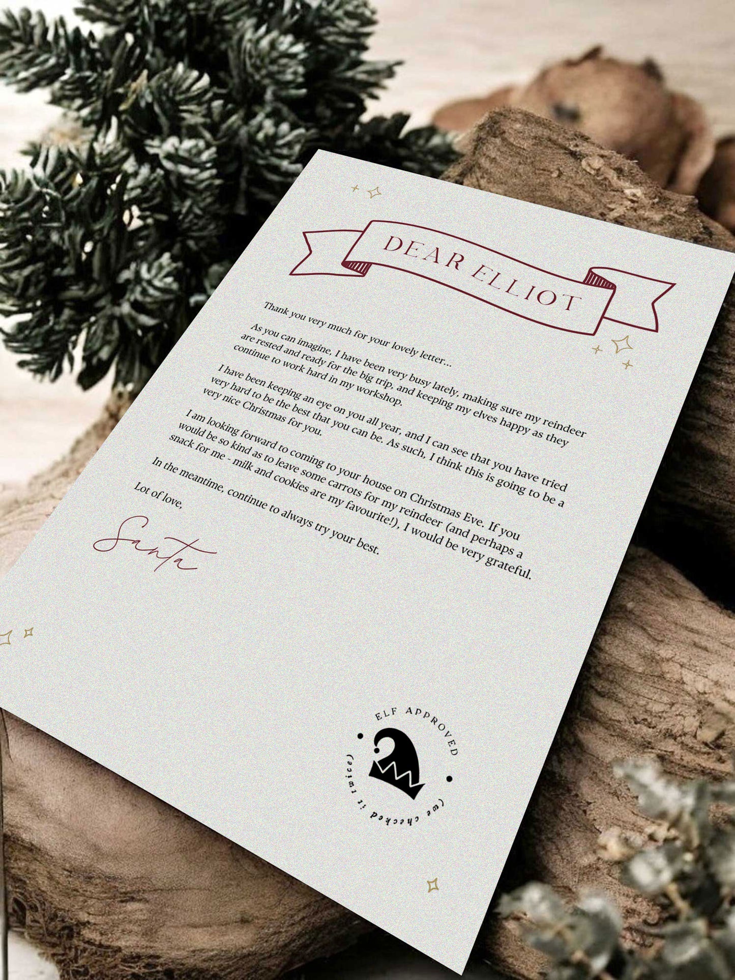 Personalised Letter from Santa Claus Digital Template