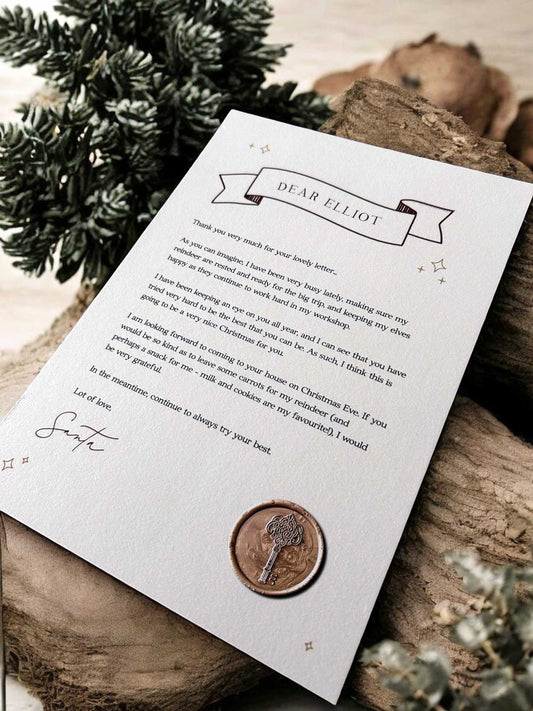 Letter From Santa - Ivy and Gold Wedding Stationery