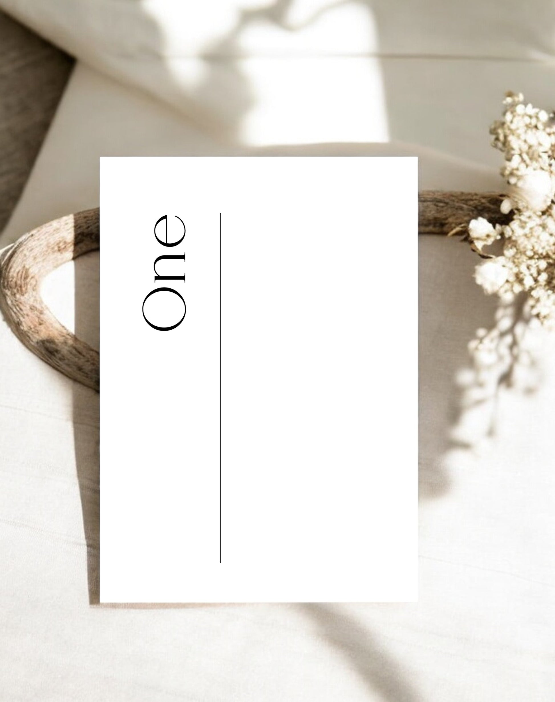 Scarlet | Romantic Table Number - Ivy and Gold Wedding Stationery