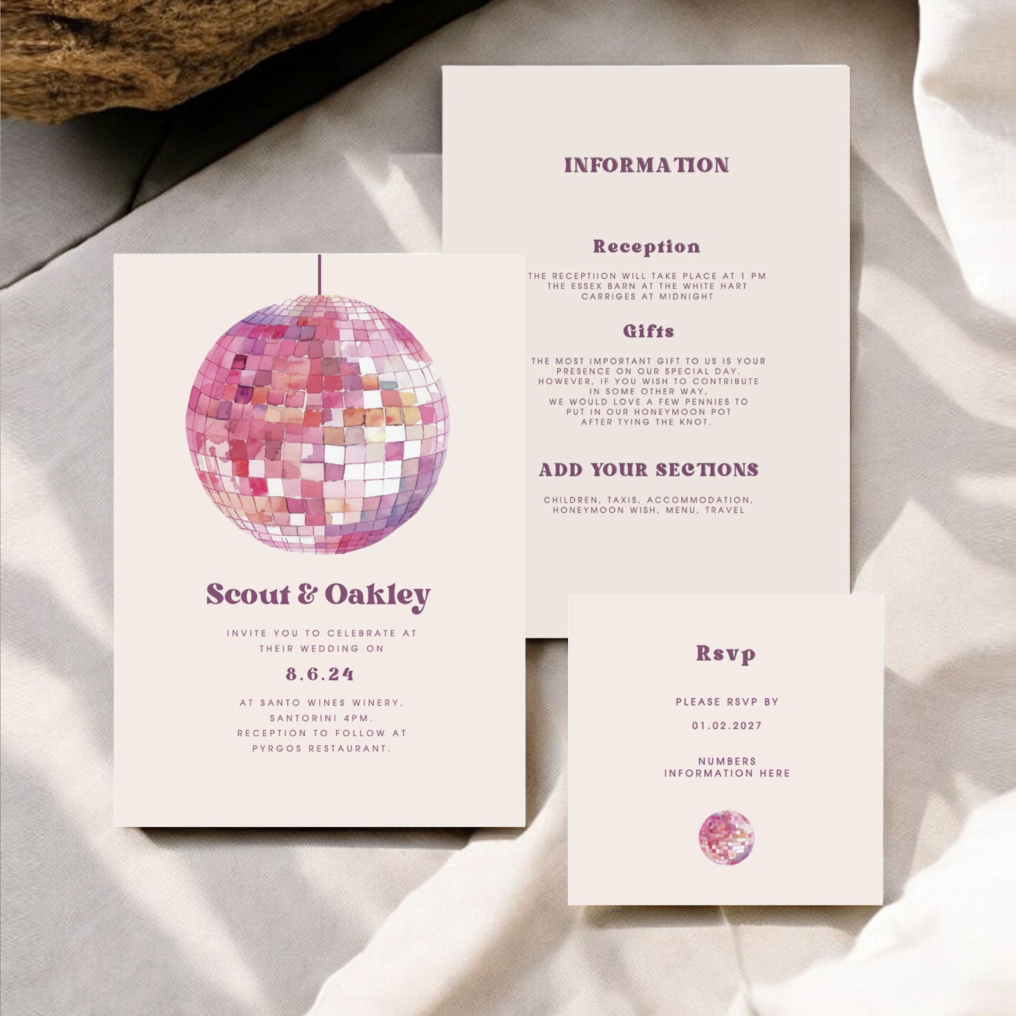 Scout | Disco Wedding Invitation