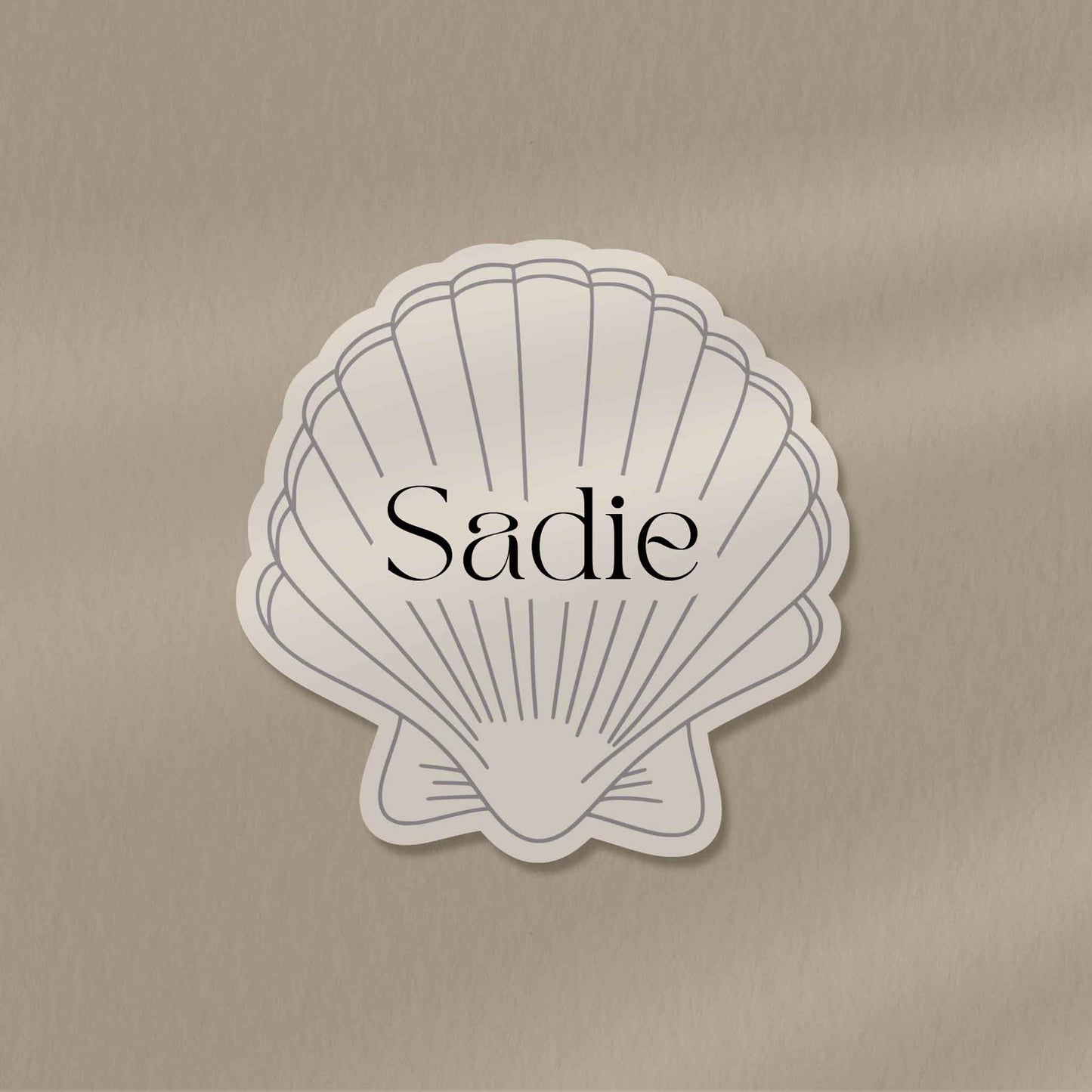 Shell Place Card  Ivy and Gold Wedding Stationery   