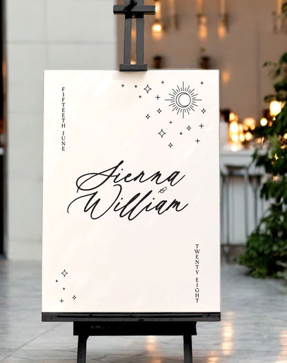 Sienna | Wedding Day Welcome Sign - Ivy and Gold Wedding Stationery