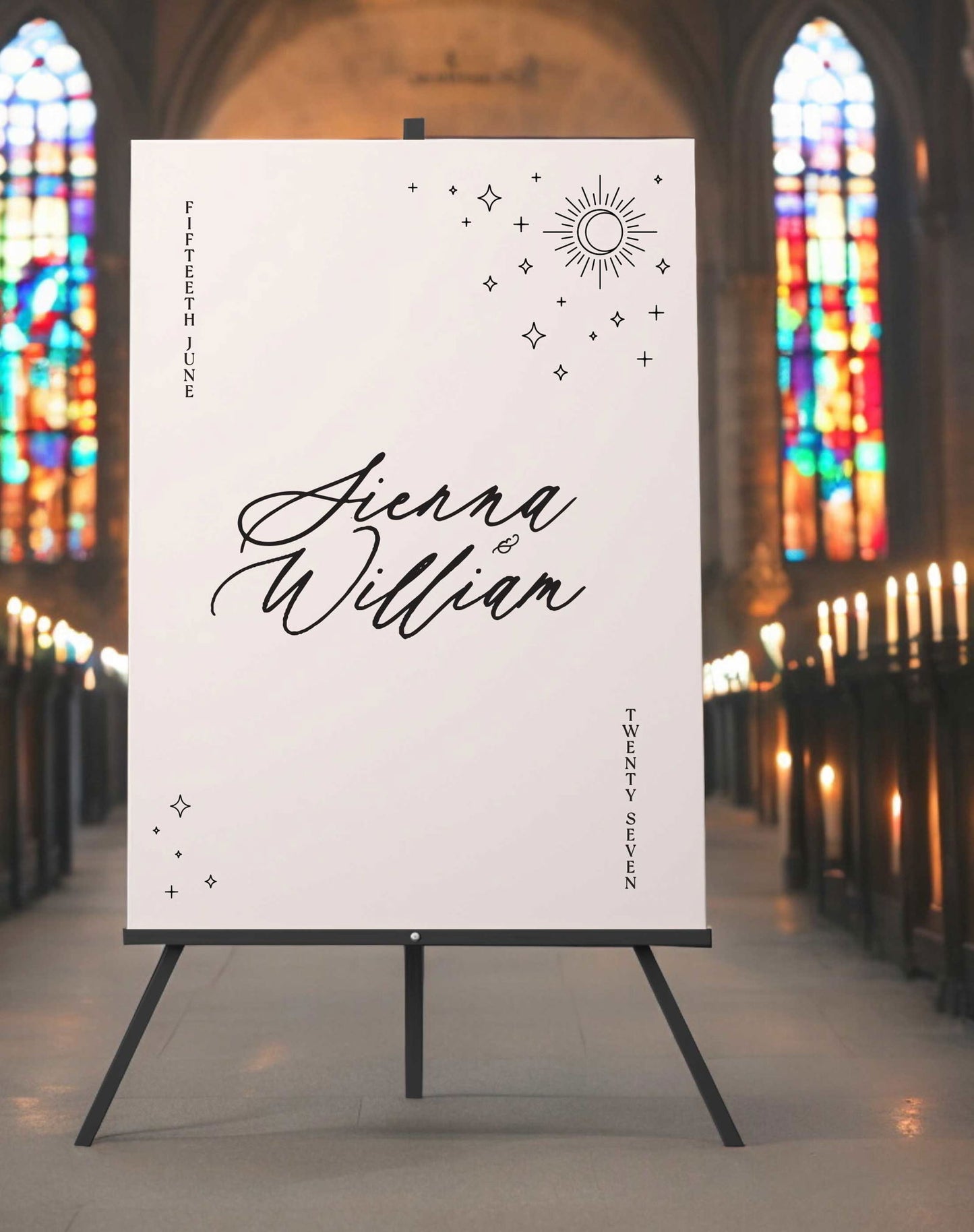Sienna | Wedding Day Welcome Sign - Ivy and Gold Wedding Stationery -  