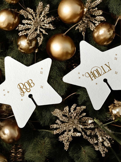 Christmas Star Place Cards