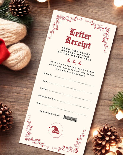 Santa Letter to and from Bundle - Ivy and Gold Wedding Stationery