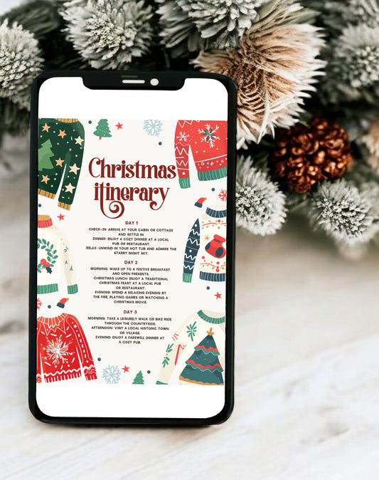 Ugly Sweater Party Christmas Digital Template