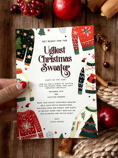 Ugly Sweater Party Invitation