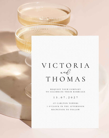 Victoria | Formal Wedding Invitations