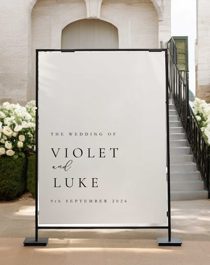 Violet | Wedding Welcome Sign - Ivy and Gold Wedding Stationery