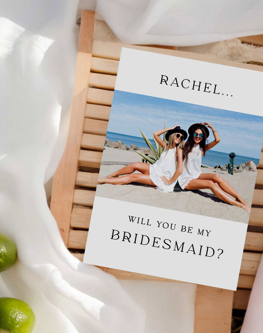 Will You Be My Bridesmaid Card - Ivy and Gold Wedding Stationery -  